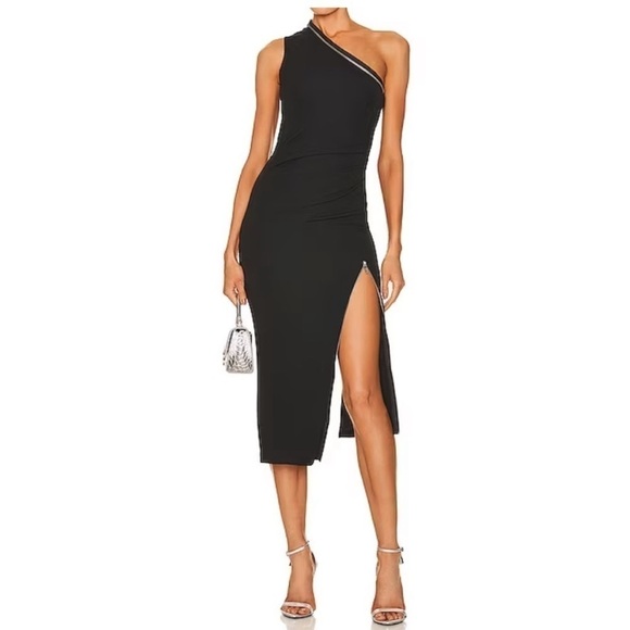 Stunning Helmut Lang Asymmetric Zip Dress - Picture 4 of 10